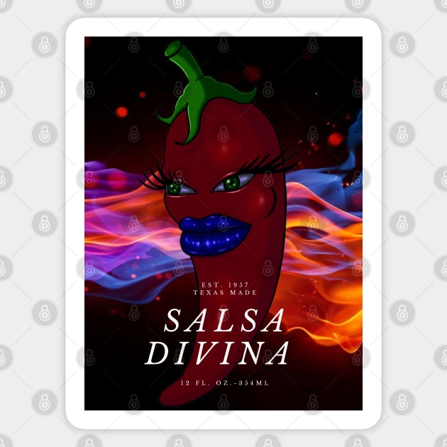 Salsa Divina Sticker by Zenpaistudios
